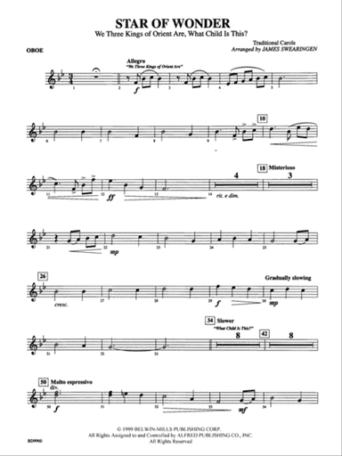 Star of Wonder: Oboe