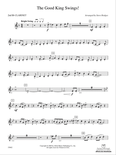 The Good King Swings!: 2nd B-flat Clarinet