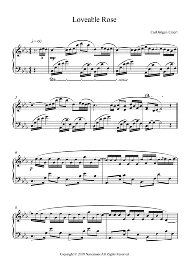 Loveable Rose - Piano Melancolía