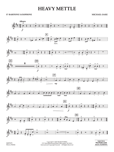 Heavy Mettle - Eb Baritone Saxophone