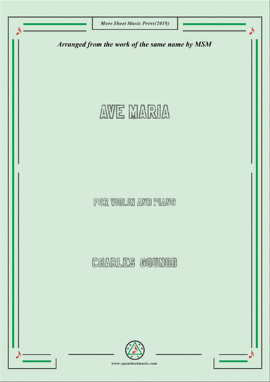 Gounod-Ave Maria,for Violin and Piano