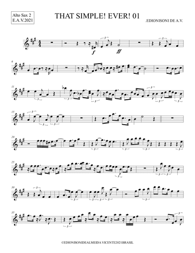 THAT SIMPLE! EVER! 01 - Alto Sax 2