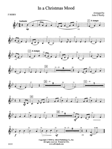 In a Christmas Mood: 1st F Horn