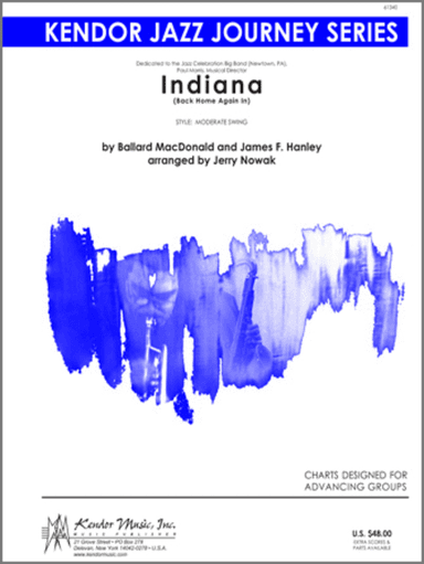 Indiana (Back Home Again In) (Full Score)