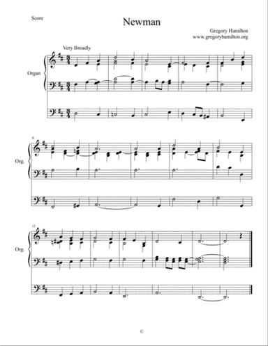 Newman - Alternate Harmonization for Organ