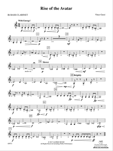 Rise of the Avatar: B-flat Bass Clarinet