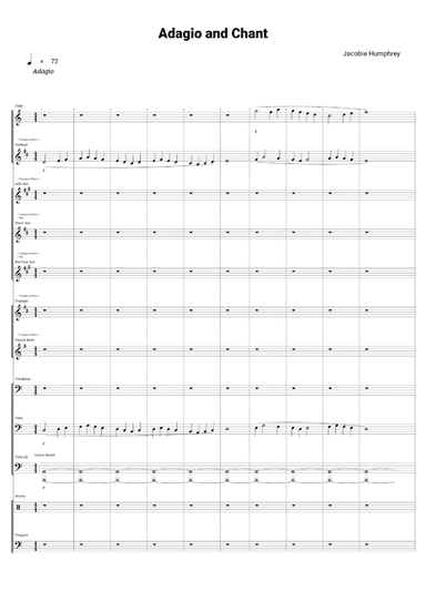 Adagio and Chant - Score Only