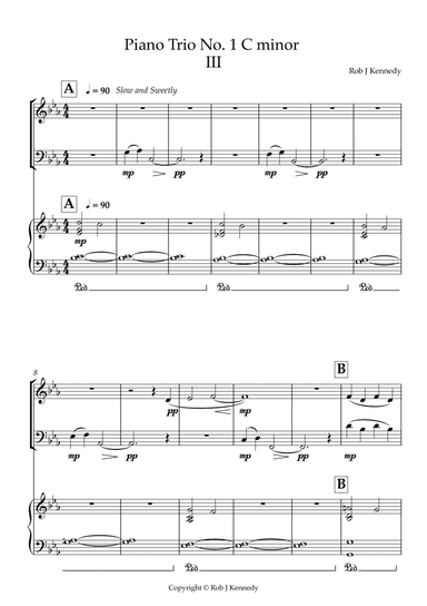 Piano Trio No. 1 C minor 3rd movement