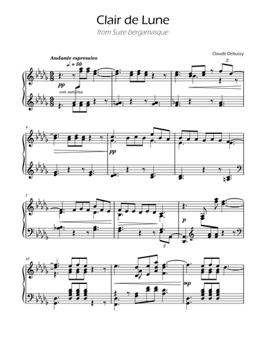 Clair de Lune - Debussy