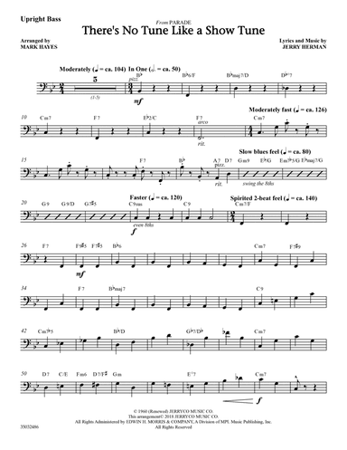 There's No Tune Like a Show Tune (arr. Mark Hayes) - Upright Bass