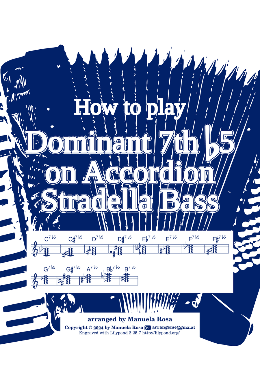 Jazz Chords on Accordion Bass: Dominant Seventh flat Fifth Chords