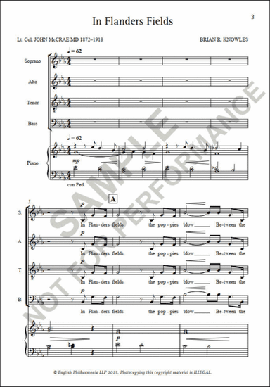 In Flanders Fields (SATB)