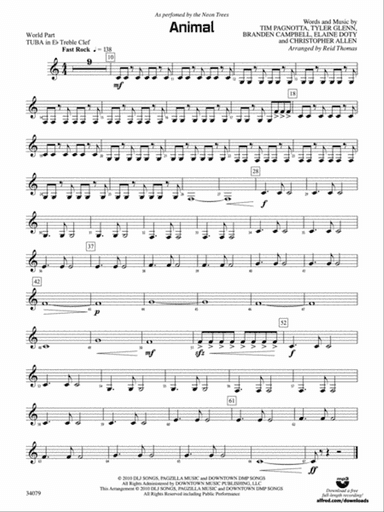 Animal: (wp) E-flat Tuba T.C.