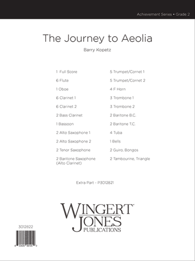 Journey To Aeolia - Full Score