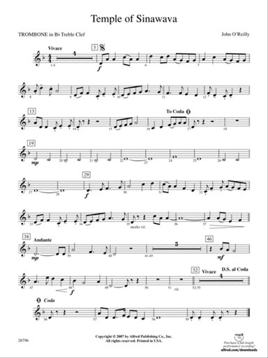 Temple of Sinawava: (wp) 1st B-flat Trombone T.C.