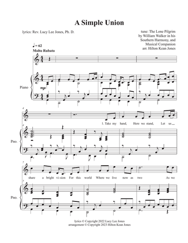 A Simple Union (piano/vocal)