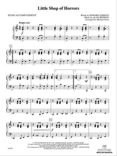 Little Shop of Horrors: Piano Accompaniment