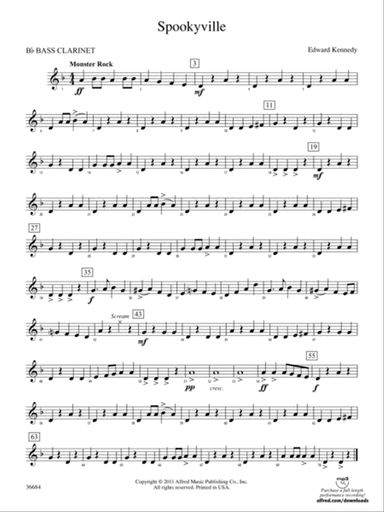 Spookyville: B-flat Bass Clarinet