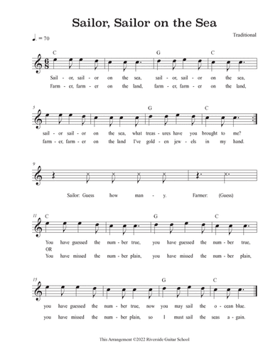 Sailor, Sailor on the Sea