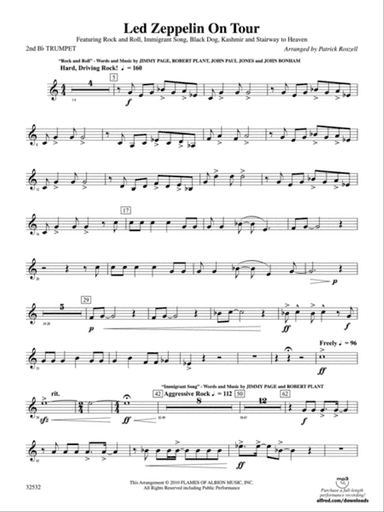 Led Zeppelin on Tour: 2nd B-flat Trumpet