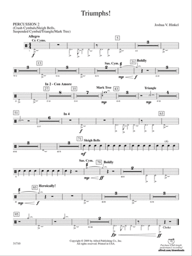 Triumphs!: 2nd Percussion