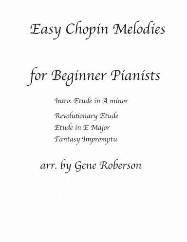 Easy Chopin Themes for Piano
