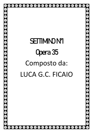 SETTIMINO 1 OPERA 35