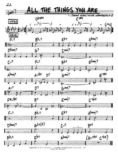 All The Things You Are