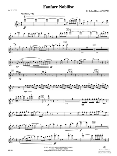 Fanfare Nobilise: Flute