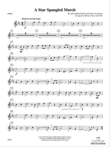 A Star Spangled March: Oboe
