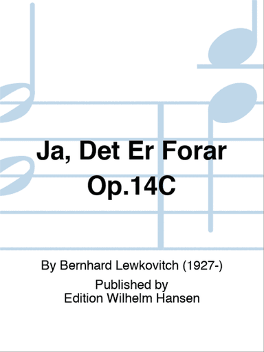 Ja, Det Er Forar Op.14C