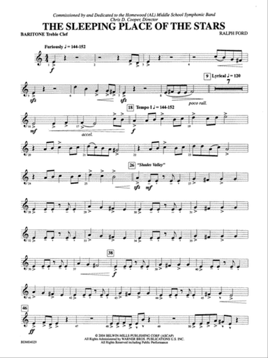 The Sleeping Place of the Stars: Baritone T.C.