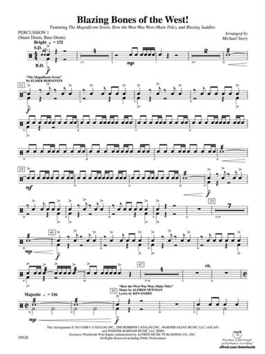 Blazing Bones of the West!: 1st Percussion