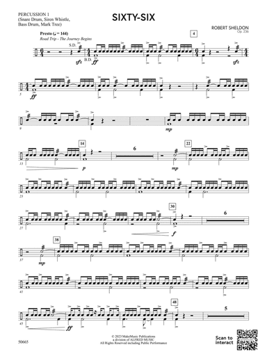 Sixty-Six: 1st Percussion