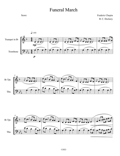 Funeral March (Trumpet and Trombone Duet)