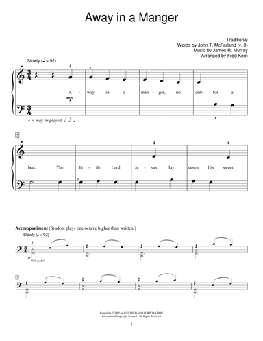 Away In A Manger (arr. Fred Kern)