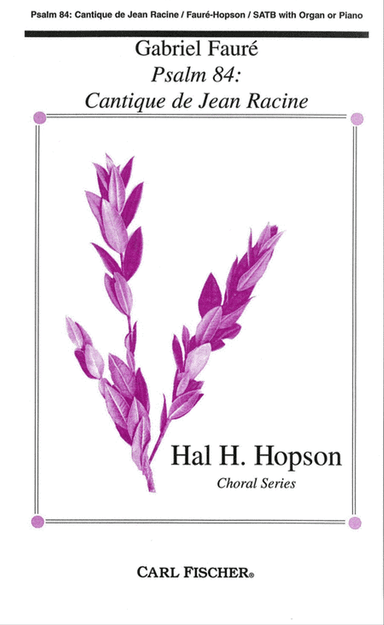 Psalm 84: Cantique de Jean Racine