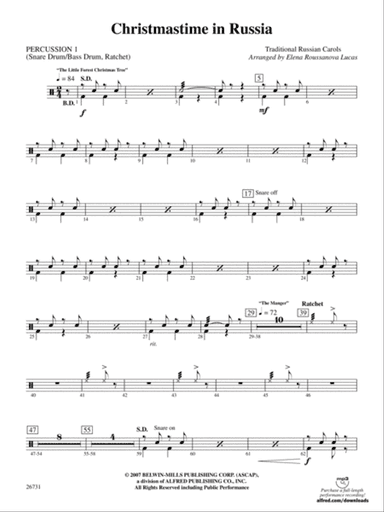 Christmastime in Russia: 1st Percussion