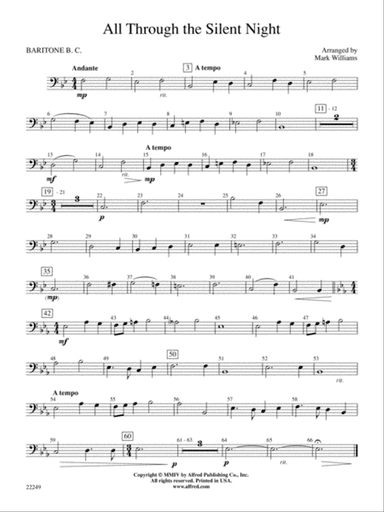 All Through the Silent Night: Baritone B.C.