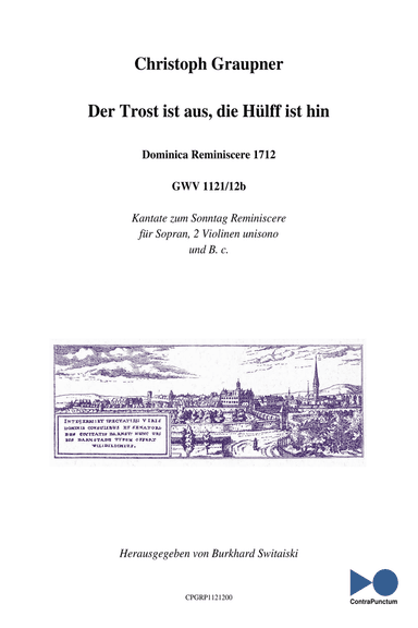 Graupner Christoph Cantata Der Trost ist aus, die Hülff ist hin GWV 1121/12b