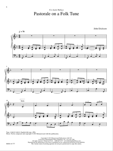 Pastorale on a Folk Tune (Downloadable)