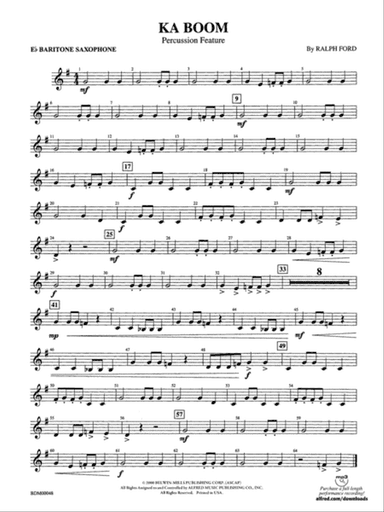 Ka Boom: E-flat Baritone Saxophone