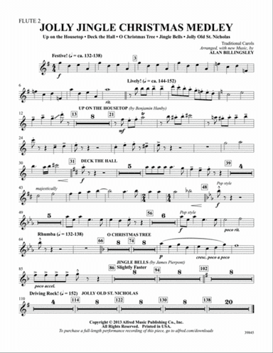 Jolly Jingle Christmas Medley: 2nd Flute
