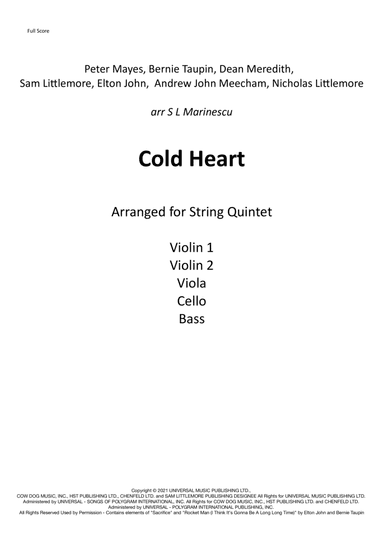 Cold Heart (pnau Remix)