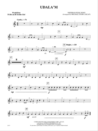 Udala'm: (wp) B-flat Tuba T.C.