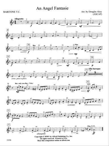 An Angel Fantasie: Baritone T.C.