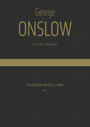 Onslow - String Quartet No.30 in C minor, Op.56