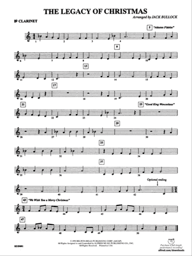 The Legacy of Christmas: 1st B-flat Clarinet