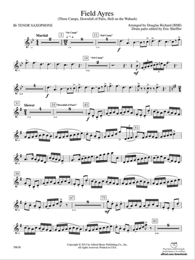 Field Ayres: B-flat Tenor Saxophone