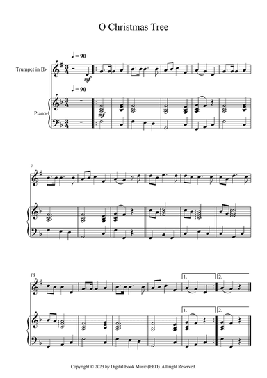 O Christmas Tree (Trumpet + Piano)